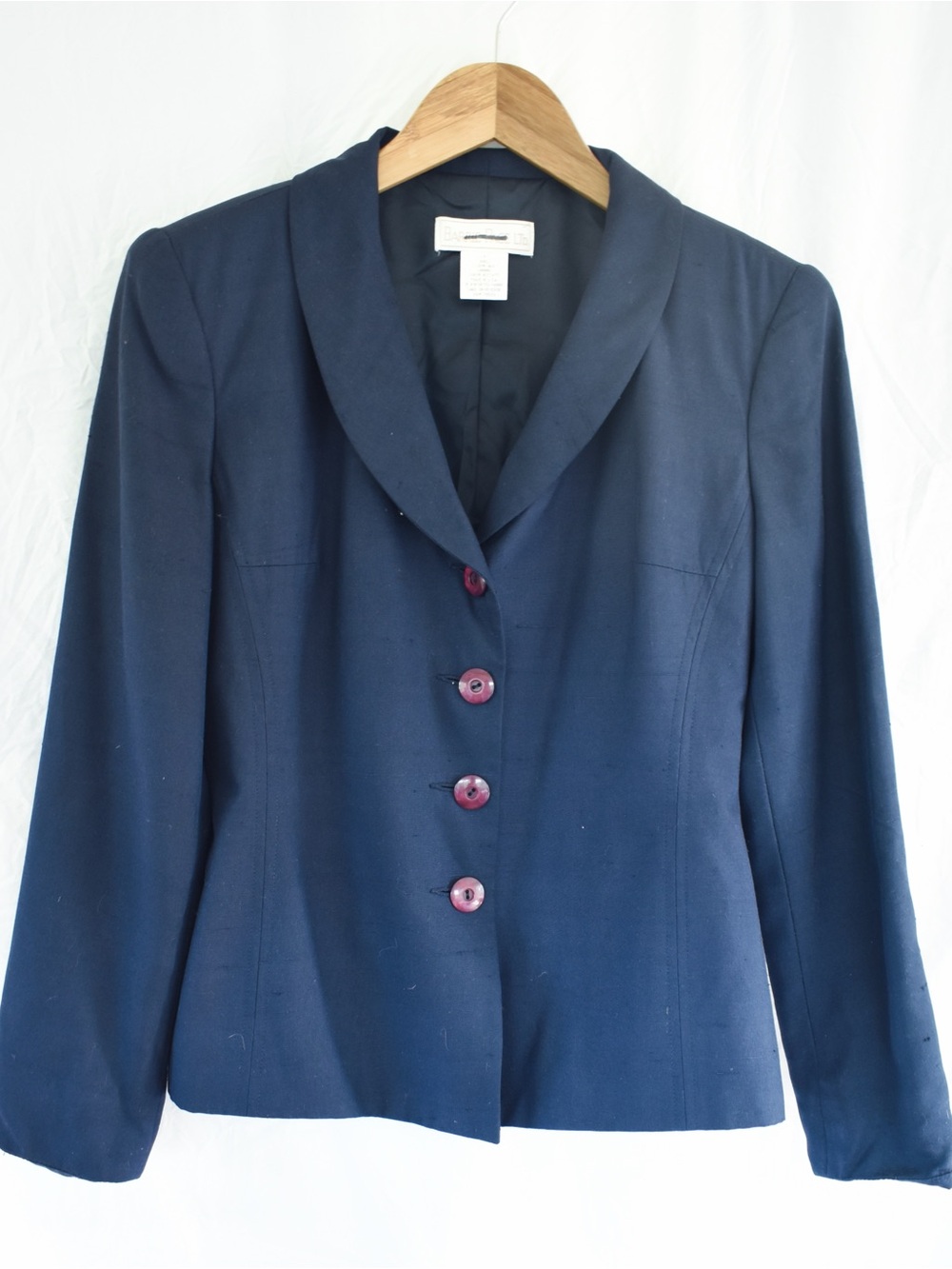 Vintage Tailored Silk Blazer